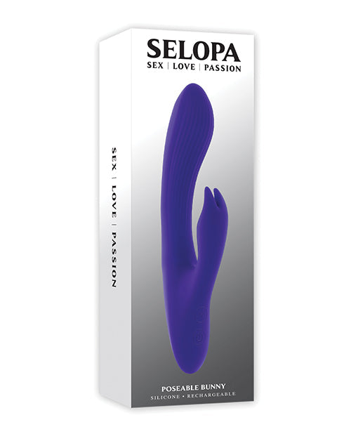 Selopa Selopa Poseable Bunny Rabbit Vibrator - Purple