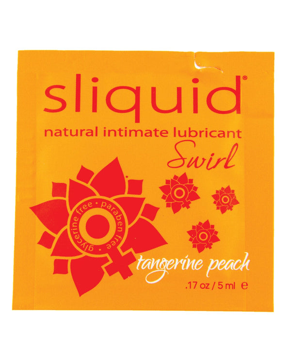 Sliquid Sliquid Naturals Swirl Lubricant Pillow - .17 oz Peach