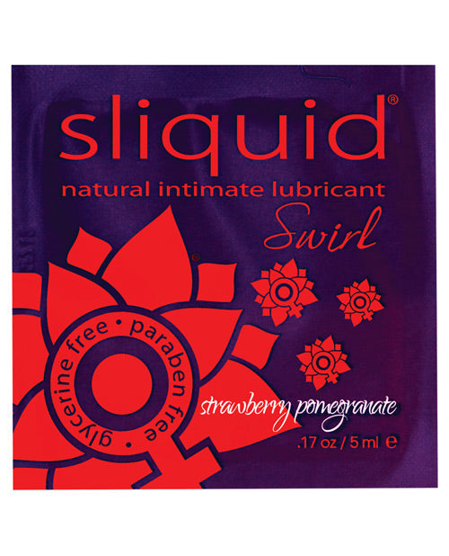 Sliquid Sliquid Swirl Lubricant Pillow - .17 oz Strawberry Pomegranate