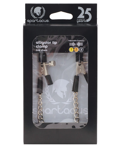 Spartacus Spartacus Adjustable Alligator Nipple Clamps w/Link Chain