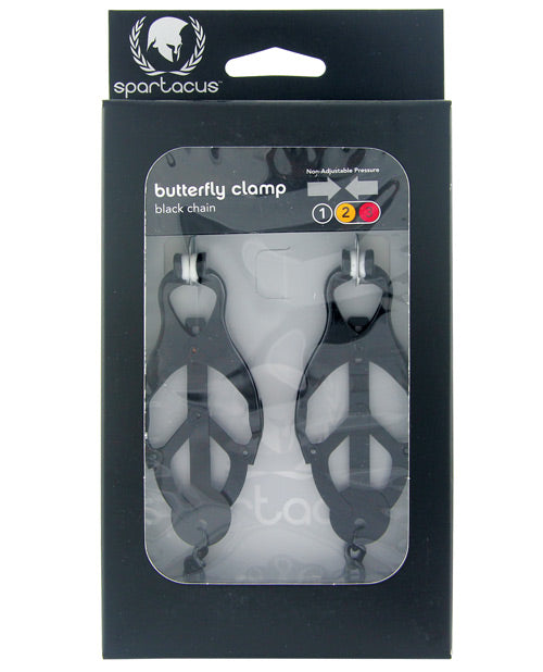 Spartacus Spartacus Black Butterfly Style Nipple Clamps w/Chain