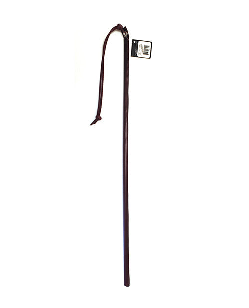 Spartacus Spartacus 24" Leather Wrapped Cane - Burgundy