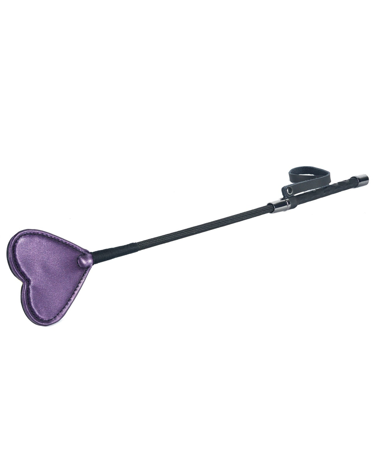 Spartacus Spartacus Galaxy Legend Faux Leather Riding Crop Heart - Purple