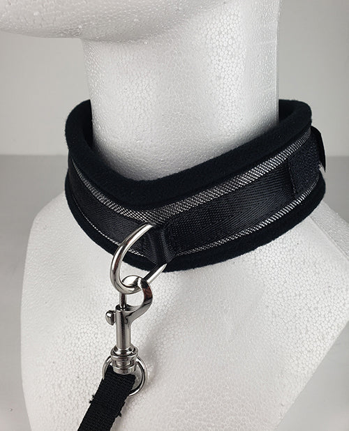 Spartacus Spartacus Collar & Leash - Neoprene Silver