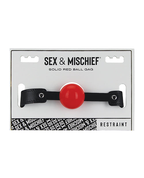 Sex & Mischief Sex & Mischief Solid Red Ball Gag