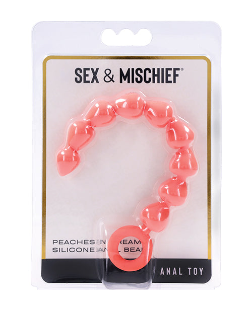 Sex & Mischief Sex & Mischief Peaches 'n CreaMe Silicone Anal Beads