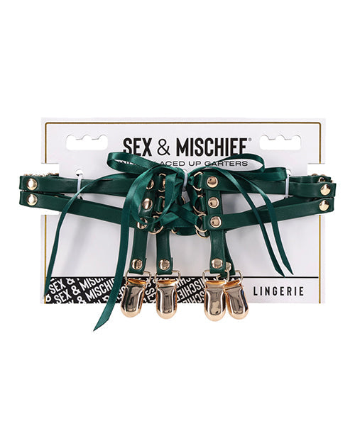 Sex & Mischief Sex & Mischief Indica Laced Up Garters
