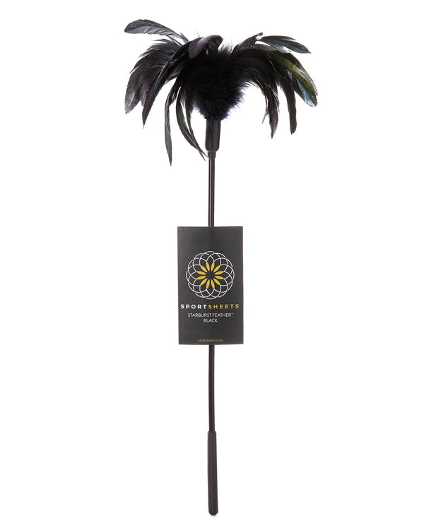 Sportsheets Sportsheets Body Tickler Starburst Feather - Black
