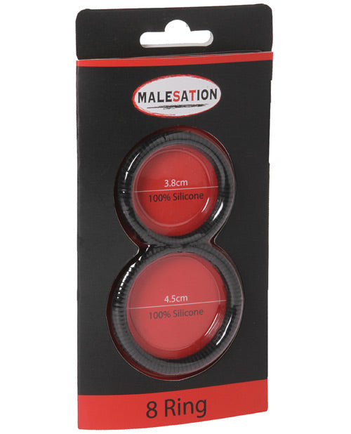 Malesation MALESATION Figure 8 Cock Ring - Black