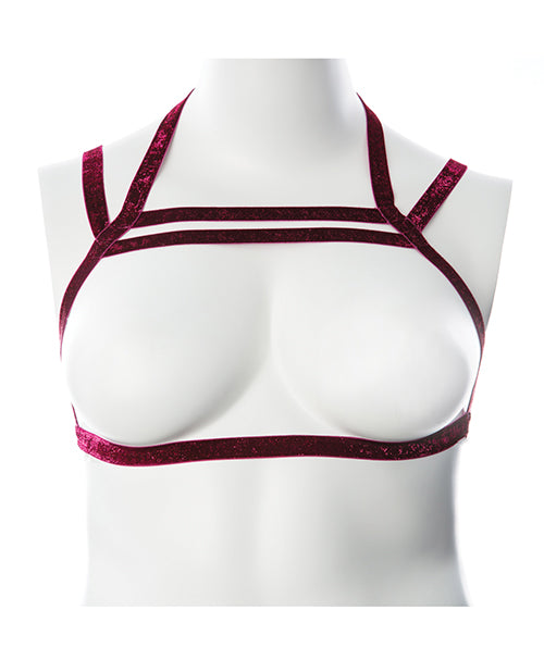Gender Fluid Gender Fluid Sugar Coated Harness - XL-XXXL Raspberry Glitter
