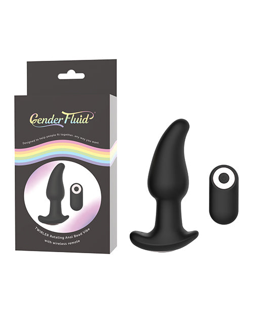 Gender Fluid Gender Fluid Twirler Anal Vibe w/Remote - Black