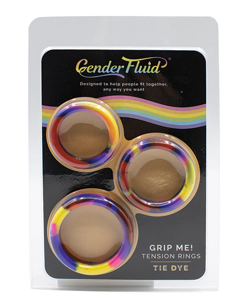 Gender Fluid Gender Fluid Grip Me! Tension Ring Set - Tie Dye