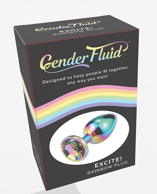 Gender Fluid Gender Fluid Excite! Plug - Rainbow