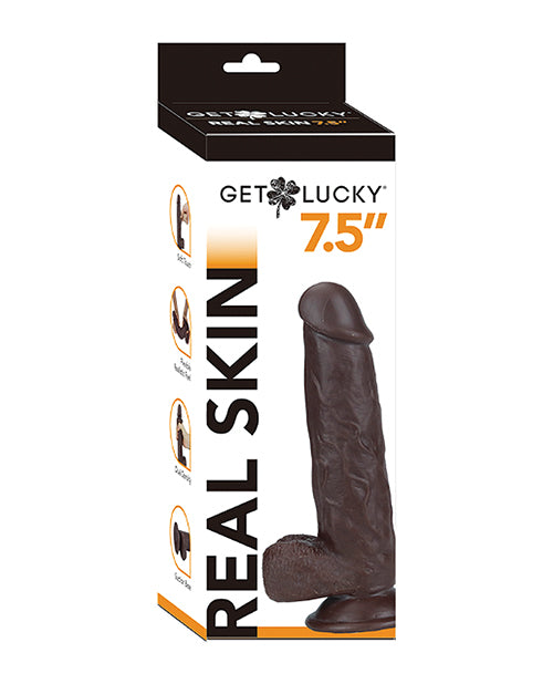 Get Lucky Get Lucky 7.5" Real Skin Series - Dark Brown