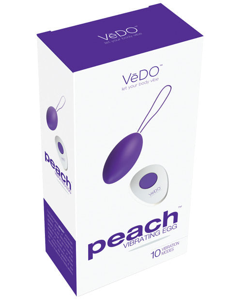 VeDO VeDO Peach Rechargeable Egg Vibe - Into You Indigo