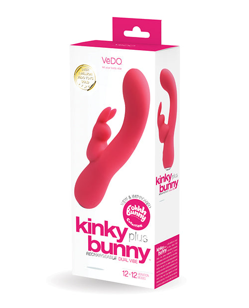 VeDO VeDO Kinky Bunny Plus Rechargeable Dual Vibe - Foxy Pink