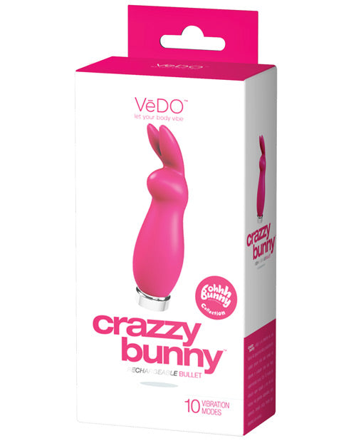 VeDO VeDO Crazzy Bunny Rechargeable Bullet - Pretty in Pink