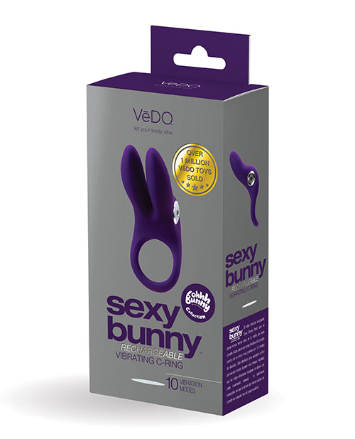 VeDO VeDO Sexy Bunny Rechargeable Ring - Deep Purple