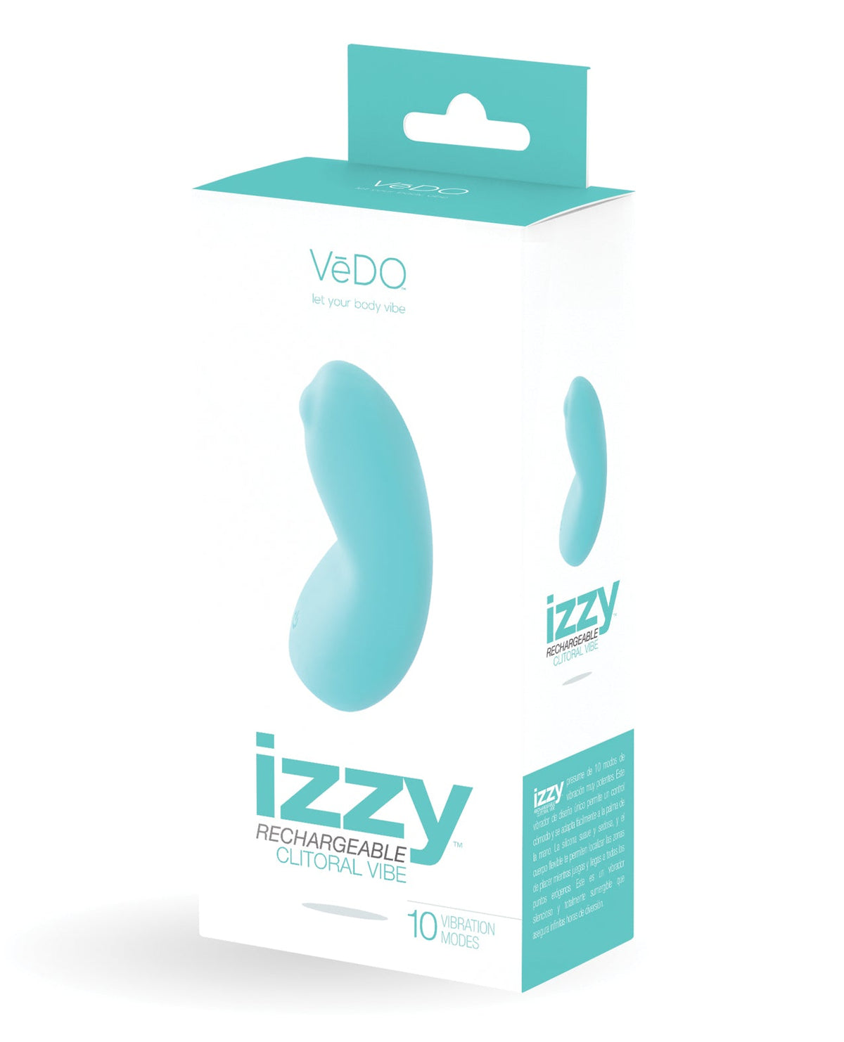 VeDO VeDO Izzy Rechargeable Clitoral Vibe - Turquoise