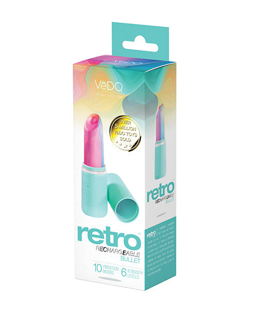 VeDO VeDO Retro Rechargeable Bullet Lip Stick Vibe - Turquoise