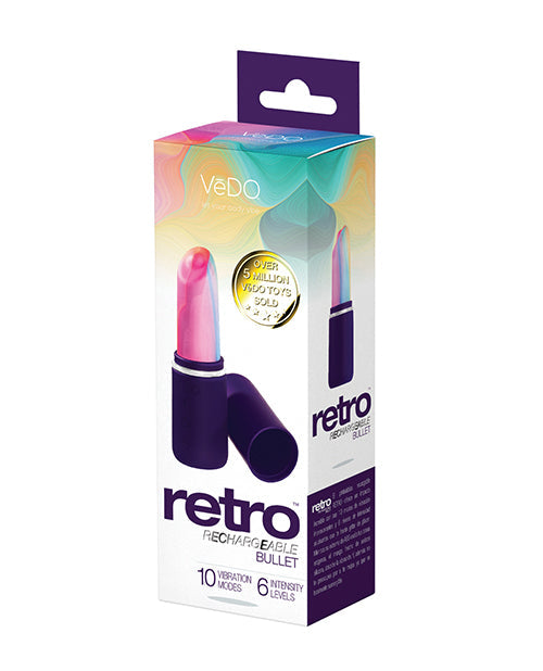 VeDO VeDO Retro Rechargeable Bullet Lip Stick Vibe - Purple