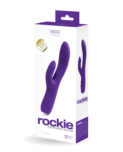 VeDO VeDO Rockie Rechargeable Dual Vibe - Indigo