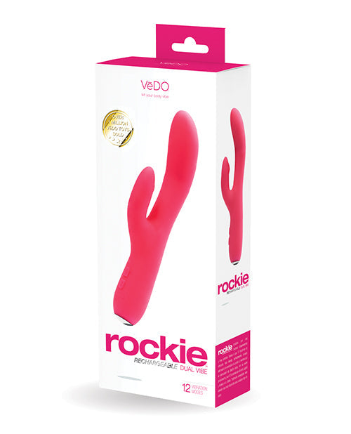 VeDO VeDO Rockie Rechargeable Dual Vibe - Foxy Pink