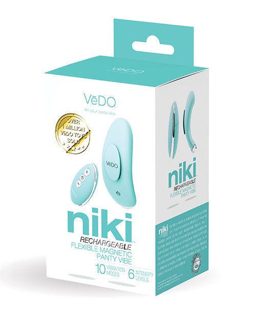 VeDO VeDO Niki Rechargeable Panty Vibe - Tease Me Turquoise