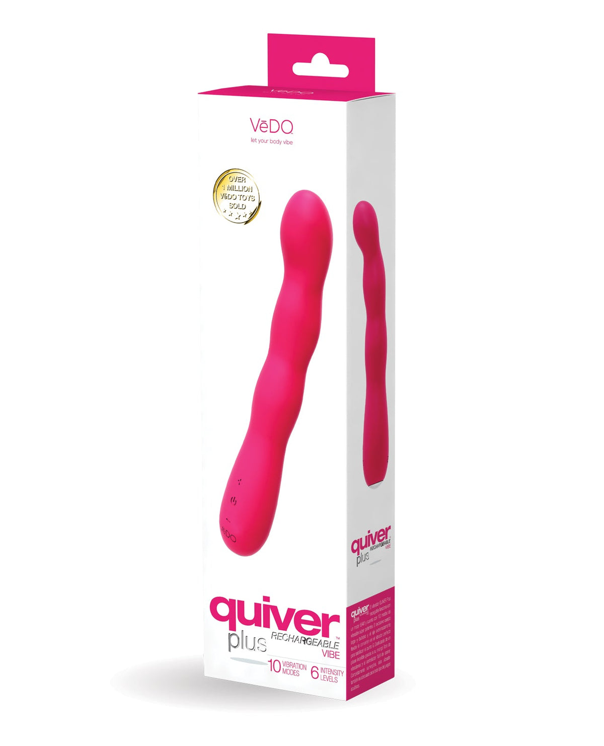 VeDO VeDO Quiver Plus Rechargeable Vibe - Foxy Pink