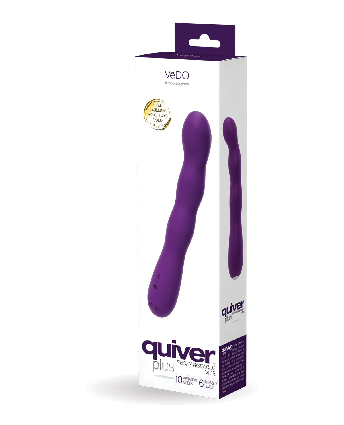 VeDO VeDO Quiver Plus Rechargeable Vibe - Deep Purple