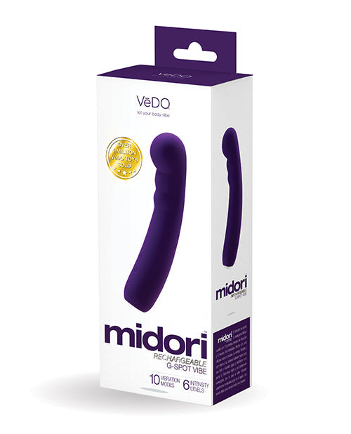 VeDO VeDO Midori Rechargeable G Spot Vibe - Deep Purple