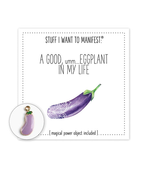 Warm Human Warm Human A Good Eggplant In My Life Mini Card & Charm