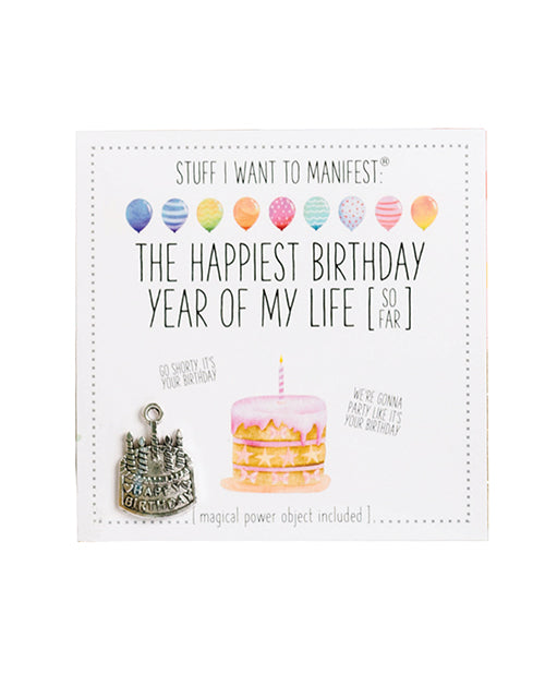 Warm Human Warm Human The Best Birthday Year of My Life (So Far) Mini Card & Charm