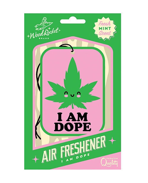 Wood Rocket Wood Rocket I am Dope Air Freshener - Mint