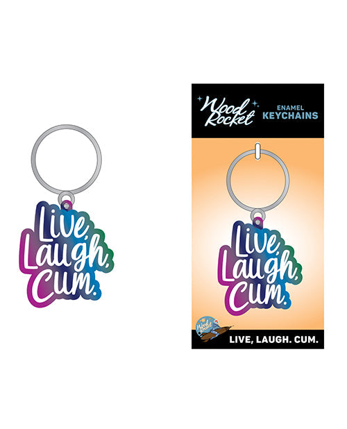 Wood Rocket Wood Rocket Live Laugh Cum Keychain - Multi Color