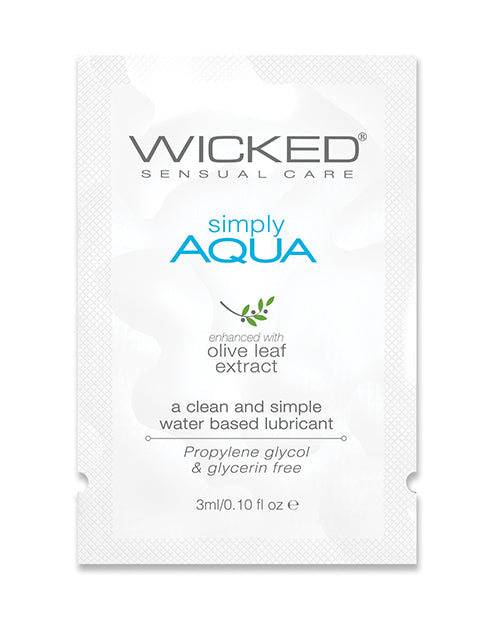 Wicked Sensual Care Wicked Sensual Care Simply Aqua Water Based Lubricant - .1 oz
