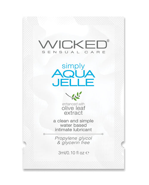 Wicked Sensual Care Wicked Sensual Care Simply Aqua Jelle Water Based Lubricant - .1 oz