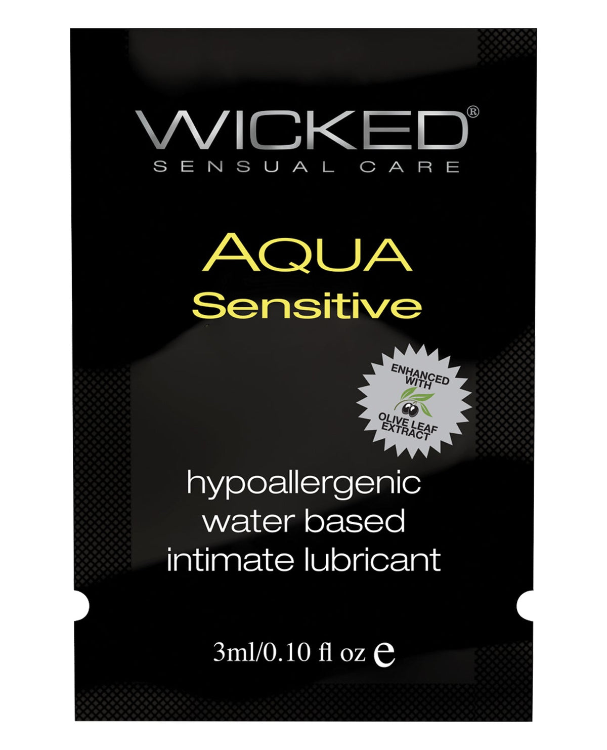 Wicked Sensual Care Wicked Sensual Care Hypoallergenic Aqua Sensitive Water Based Lubricant - .1 oz