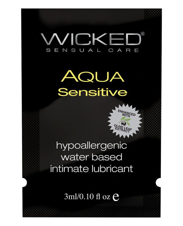 Wicked Sensual Care Wicked Sensual Care Hypoallergenic Aqua Sensitive Water Based Lubricant - .1 oz