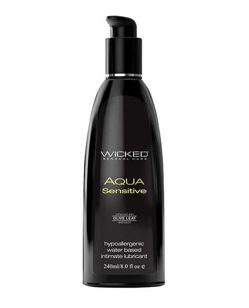 Wicked Sensual Care Wicked Sensual Care Hypoallergenic Aqua Sensitive Water Based Lubricant - 8 oz Unscented