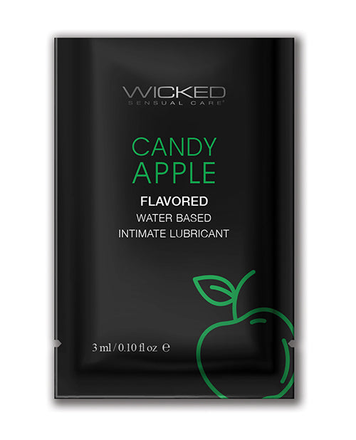 Wicked Sensual Care Wicked Sensual Care Aqua Waterbased Lubricant - .1 oz Candy Apple