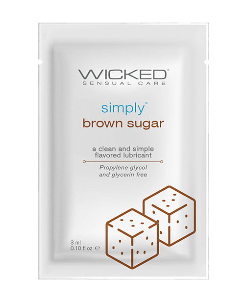 Wicked Sensual Care Wicked Sensual Care Simply Water Based Lubricant - .1 oz Brown Sugar