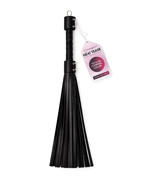 Heat Tease Flogger - Black/Pink