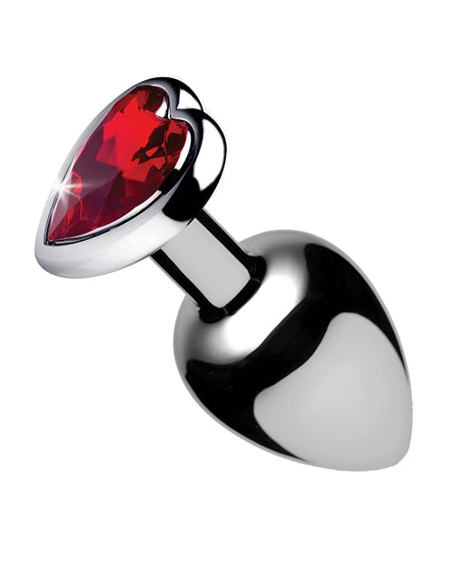 BootySparks Booty Sparks Red Heart Gem - Medium Anal Plug