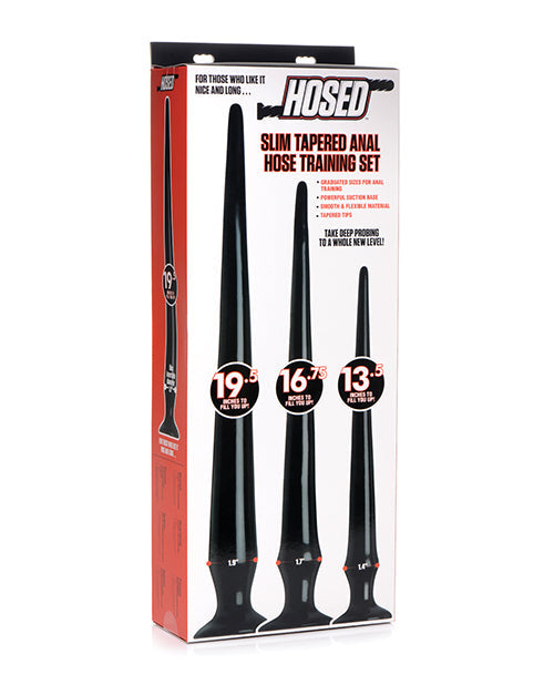 Hosed Hosed Slim Tapered Anal Hose Trainer Kit - Set of 3