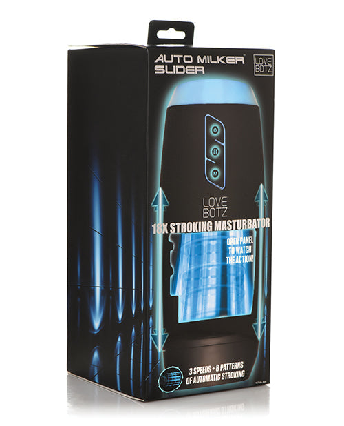 The Milker The Milker Auto Milker Slider Stroking Masturbator - Black