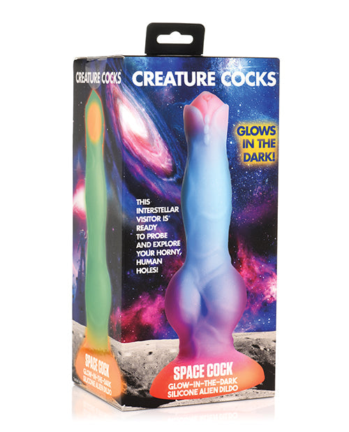 Creature Cocks Creature Cocks Space Cock Silicone Alien Dildo - Glow in the Dark