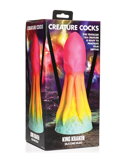 Creature Cocks Creature Cocks King Kraken Silicone Dildo - Multi Color