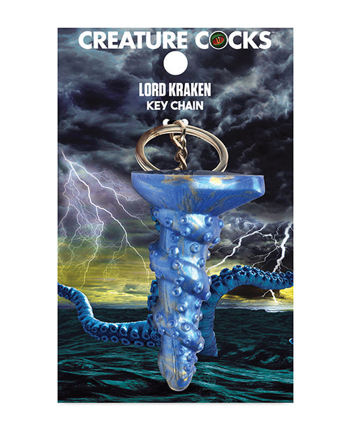 Creature Cocks Creature Cocks Lord Kraken Silicone Key Chain - Blue