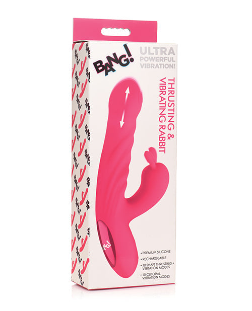 Bang! Bang! 10X Thrusting & Vibrating Rabbit - Pink